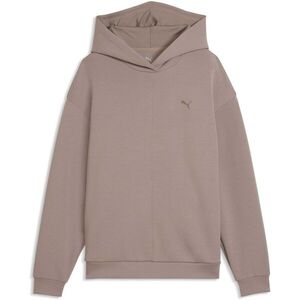 Puma W CLOUDSPUN HOODIE Női pulóver, bézs, méret kép