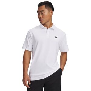 Under Armour T2G PIQUE POLO Férfi sportos galléros póló, fehér, méret kép