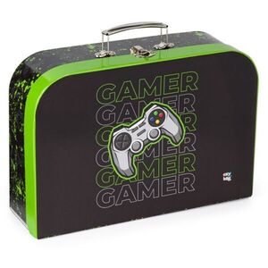 Oxybag 34 CM GAMER Karton kisbőrönd rajzeszközök tárolására, fekete, méret kép