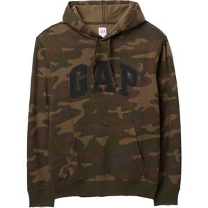 GAP V-PRINTED HERITAGE LOGO PO Férfi pulóver, barna, méret kép