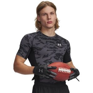 Under Armour HG PRINTED SS Férfi sportos póló, fekete, méret kép