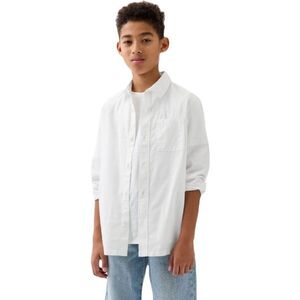 GAP LS LINEN Fiú ing, fehér, méret kép