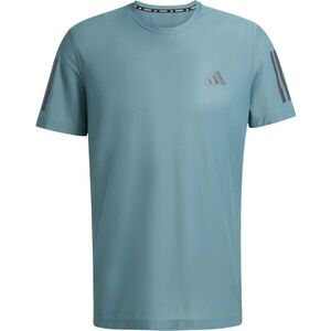 adidas OWN THE RUN TEE Férfi futópóló, sötétzöld, méret kép