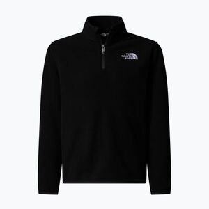 Gyermek polár pulóver The North Face Teen Glacier 1/4 Zip fekete (Teen Glacier 1/4 Zip NF0A8CVGJK31) kép