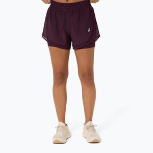 Női futónadrág ASICS Nagino Run 2-N-1 dark aubergine (Nagino Run 2-N-1 2012D491-500) kép