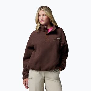 Női polár pulóver Columbia Helvetia II Cropped Half Snap Fleece tobacco (Helvetia II Cropped Half Snap Fleece 2092231258) kép