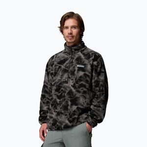 Férfi polár pulóver Columbia Timber Crest MTR Fleece Printed HZ black/icypeaks (Timber Crest MTR Fleece Printed HZ 2173561010) kép