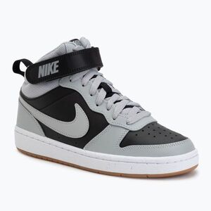 Nike Court Borough Mid cipő 2 fekete/fehér/gumi középbarna/világos füstszürke (Court Borough Mid 2 CD7782-016) kép