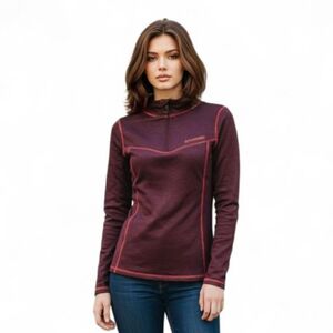 Női sífelső 1 2 cipzárral FUNDANGO Vanda-398-aubergine kép