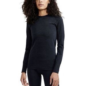 Női hosszú ujjú thermo póló CRAFT CORE DRY ACTIVE COMFORT LS W-B999000-Black kép