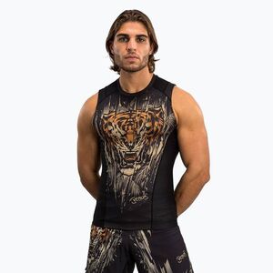 Venum Tiger Férfi ujjatlan Rashguard tank top fekete/neon narancssárga (Tiger Men'S Sleeveless Rashguard VENUM-05346-117) kép