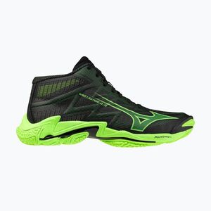 Röplabda cipő Mizuno Wave Lightning Elite Mid black/glowing apple/mandarin orange (Wave Lightning Elite Mid V1GA260549) kép