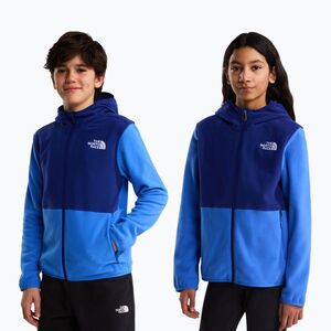 Gyerek polár pulóver The North Face Teen Glacier Full Zip Hoodie bold blue/activ blue (Teen Glacier Full Zip Hoodie NF0A8CVFRE01) kép