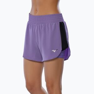 Mizuno női futónadrág 2IN1 4.5" paisley lila (2IN1 4.5" J2GBC20288) kép