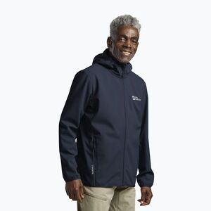 Férfi softshell dzseki Jack Wolfskin Bornberg Hoody midnight sky (Bornberg Hoody 1307471_C0412_A12) kép