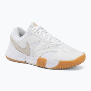 Férfi teniszcipő Nike Court Lite 4 White/Summit White/Linen/Light Orewood Brown (Court Lite 4 Clay FN0530-101) kép