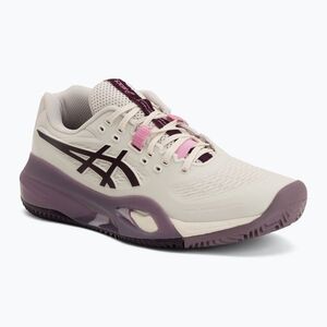 Női teniszcipő ASICS Gel-Resolution X Clay soft oat/dark aubergine (Gel-Resolution X Clay 1042A277-250) kép
