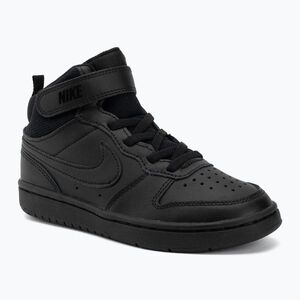 Gyermekcipő Nike Court Borough Mid 2 black/black/black (Court Borough Mid 2 CD7783-001) kép