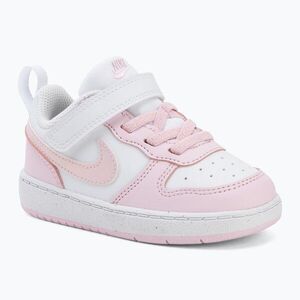 Gyermekcipő Nike Court Borough Low Recraft white/pink foam (Court Borough Low Recraft DV5458-105) kép