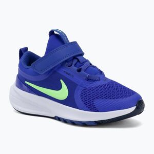 Gyermekcipő Nike Star Runner 5 racer blue/midnight navy/illusion green (Star Runner 5 HF7005-405) kép