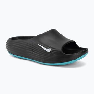 Férfi papucsok Nike ReactX Rejuven8 black/gamma blue/metallic silver (ReactX Rejuven8 HV4479-003) kép