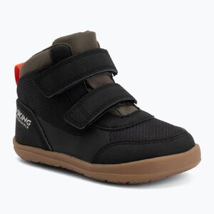 Gyerek barefoot cipők Viking Aspen Barefoot Mid 2V Waterproof black (Aspen Barefoot Mid 2V Waterproof 3-56310-2) kép