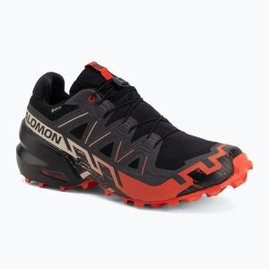 Férfi futócipők Salomon Speedcross 6 GTX black/fiery red (Speedcross 6 GTX L49226000) kép