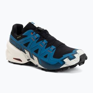Férfi futócipők Salomon Speedcross 6 GTX black/mykonos blue (Speedcross 6 GTX L45402200) kép