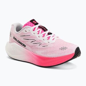 Női futócipők Salomon Aero Blaze 4 white/knockout pink (Aero Blaze 4 L45396600) kép