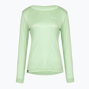 Női túra hosszú ujjú póló Salewa Puez Melange Dry pastel green melange (Puez Melange Dry 00-0000027454) kép
