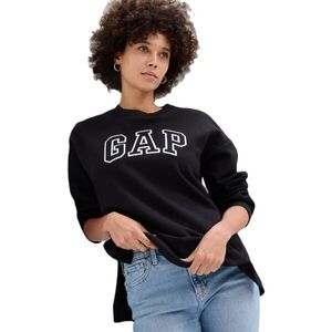 GAP HERITAGE TUNIC CREW Női pulóver, fekete, méret kép