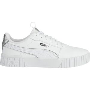 Puma CARINA 2.0 POP UP METALLICS Női teniszcipő, fehér, méret 37.5 kép