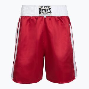 Férfi boxnadrág Cleto Reyes Satin Boxing red/white (Satin Boxing CC532RB) kép