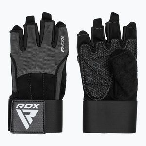 RDX edzőtermi kesztyű W3G fekete (Workout Gym Gloves W3 WGS-W3G) kép