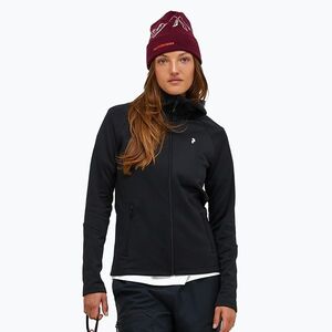 Női kapucnis pulóver Peak Performance Rider Essentials Zip Hood black/black (Rider Essentials Zip Hood G80574030) kép