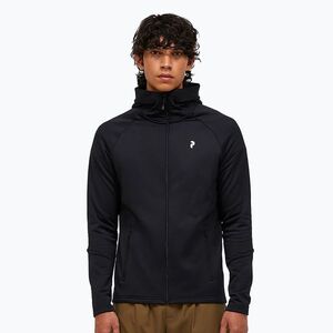 Férfi kapucnis pulóver Peak Performance Rider Essentials Zip Hood black/black (Rider Essentials Zip Hood G80573030) kép