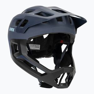 Gyermek kerékpáros sisak UVEX React Fullface Jr dusk blue matt (React Fullface Jr 41/4/698/02/15) kép