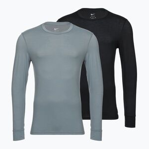 Férfi hosszú ujjú póló Nike Crewneck 2 pack carbon heather (Crewneck KE1314-016) kép