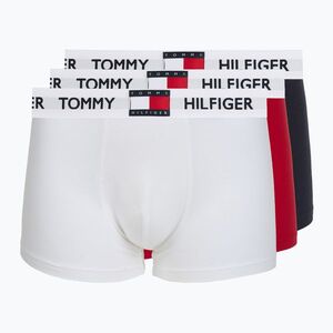 Férfi boxer nadrág Tommy Hilfiger Trunk medium red/white/navy blue (Trunk UM0UM038350WH) kép