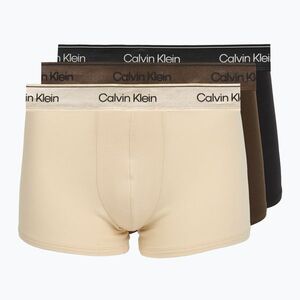 Férfi boxer nadrág Calvin Klein LV00NB4575 Trunk black/brown cork/river sand (Trunk LV00NB4575NGM) kép