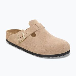 Papucsok BIRKENSTOCK Boston Suede Leather sandcastle (Boston Suede Leather Narrow 1030883) kép