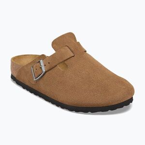 Papucsok BIRKENSTOCK Boston Suede Leather dark tea (Boston Suede Leather Regular 1032813) kép