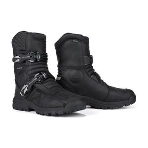 Motoros csizma W-TEC Lougamax CE, fényvisszaverő elemek, védőburkolat a csatnál, rugalmas betétek, kettős varrások, légáteresztő belső hálószövet kép