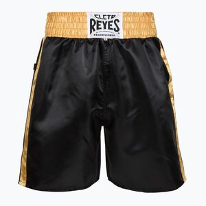 Férfi boxnadrág Cleto Reyes Satin Boxing black/gold (Satin Boxing CC532NO) kép