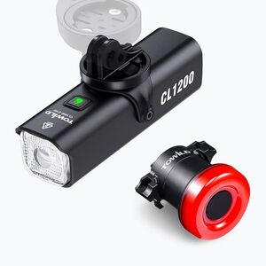Kerékpáros lámpa szett TOWILD CL600 + TL03 set black (CL600 + TL03 set 18195) kép