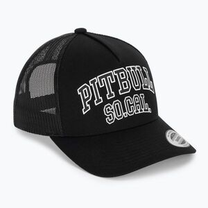 Czapka z daszkiem męska Pitbull SO.CAL. Retro Trucker black/black/white (SO.CAL. Retro Trucker 626013909000) kép