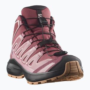 Gyermek kirándulócipők Salomon XA Pro Mid Waterproof nocturne/dusky orchid (XA PRO MID Waterproof L45408100) kép