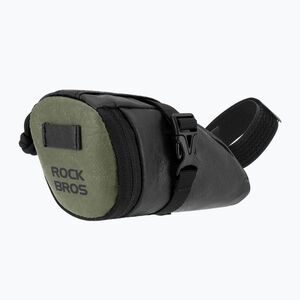 Nyereg alatti kerékpártáska Rockbros 30130092001 Ecological Saddle Bag WP Compact black/green (Ecological Saddle Bag WP Compact 30130092001) kép