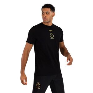 Venum x Ilia Topuria férfi edzőpóló Páratlan fekete/arany (x Ilia Topuria Unmatched VENUM-05583-126) kép
