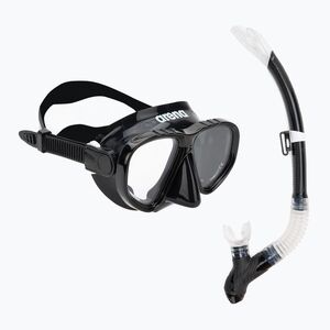 Arena Prémium gyermek snorkeling szett Jr fekete/tiszta/fekete (Premium Snorkeling Set Jr 002019/505) kép
